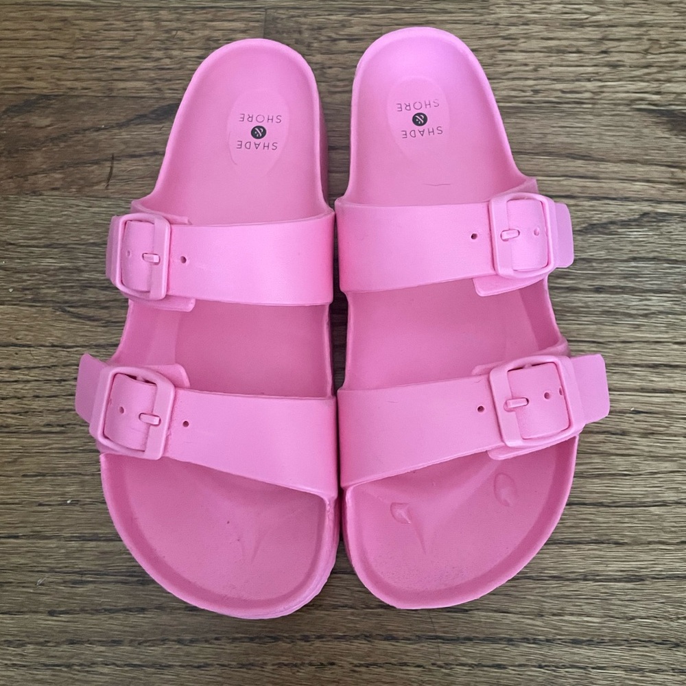 Shade & Shore Neida EVA Two Band Footbed Slide Sandals